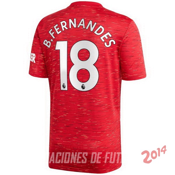 B. Fernandes Camiseta Del Manchester United Primera 2020/2021